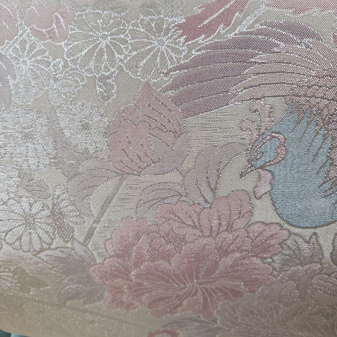 トールサイズ訪問着4点フルセット、着物、袋帯、帯締め、帯揚げ