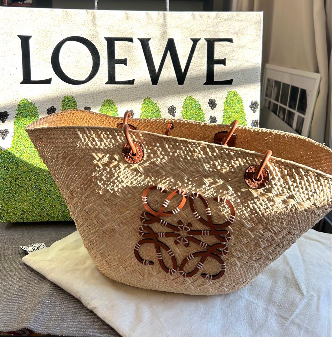 【エマ】LOEWE / ロエベ アナグラムバスケットバッグ　ミディアム
