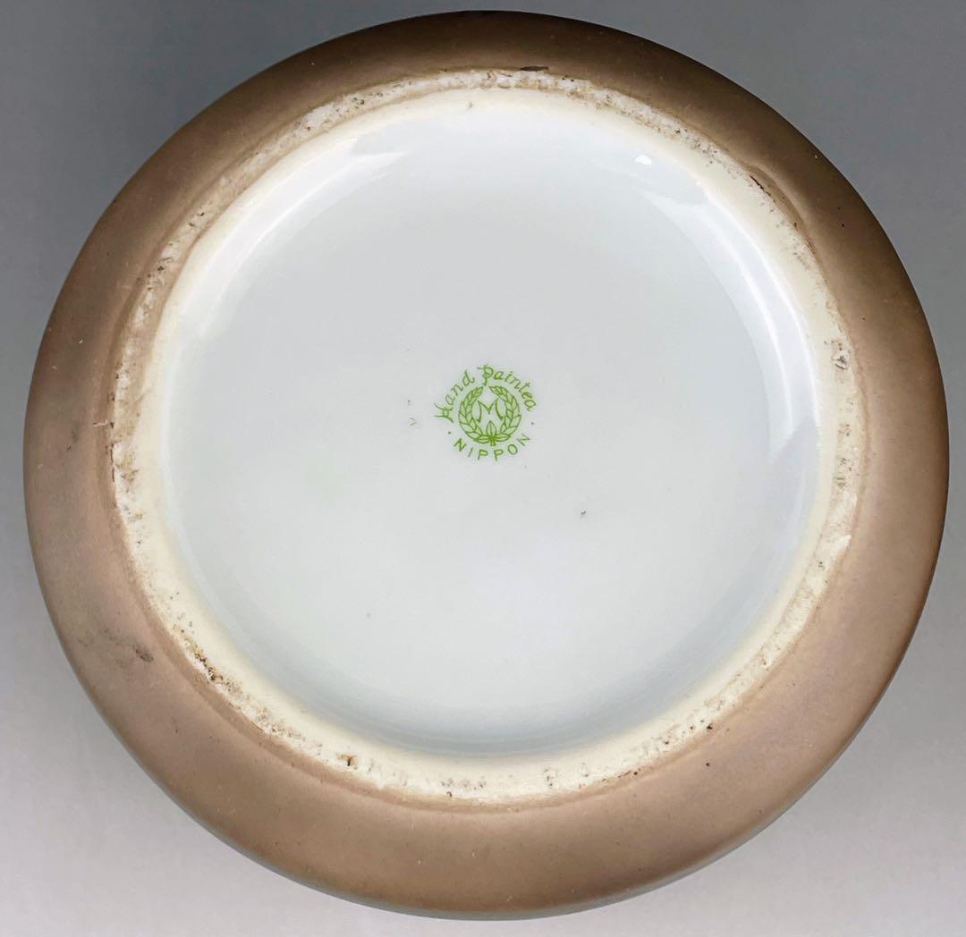 【希少】オールドノリタケ ヒュミドール 葉巻入れ 鷹 鷲 イーグル紋 盛上げ