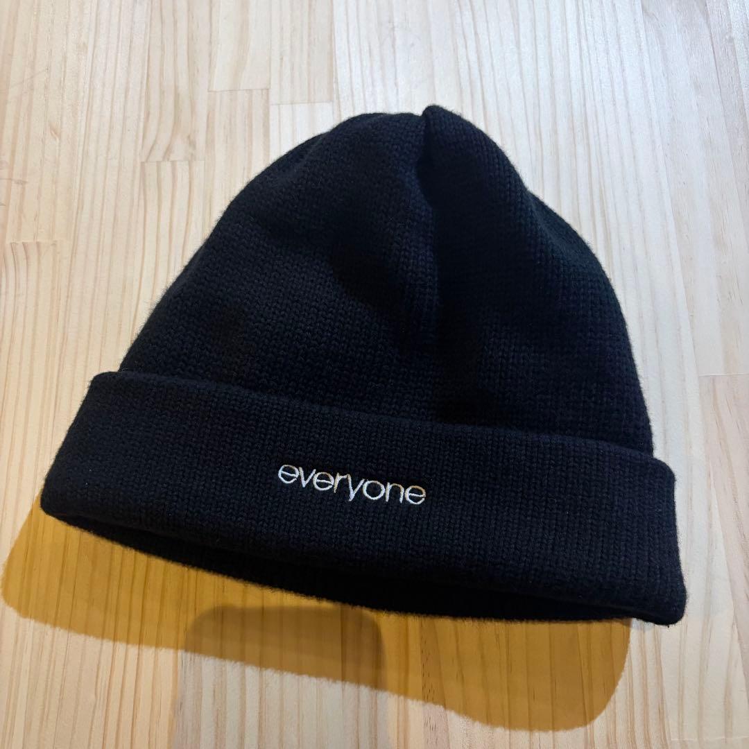 everyone COMESANDGOES ブラックニット帽