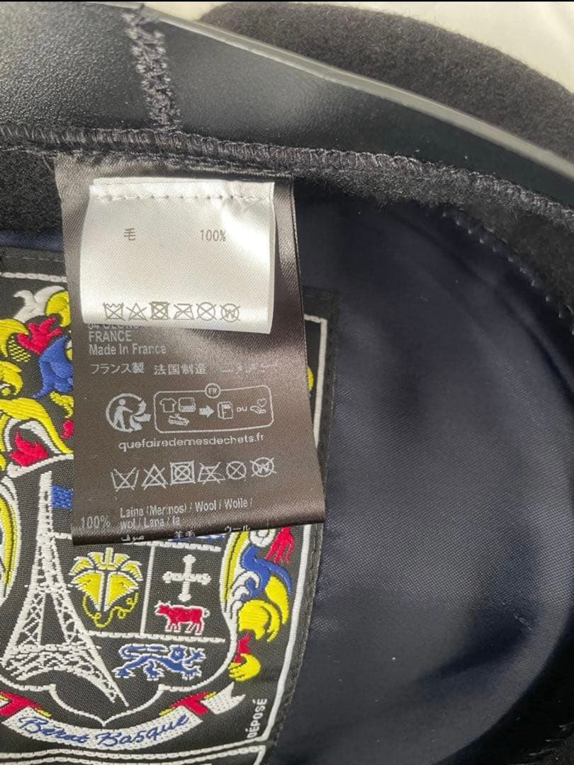 がちを 定価3万円 LAULHERE ロレール ベレー帽 黒