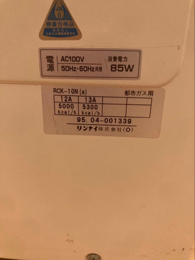 本日限定値引Rinnai 業務用ガスオーブンレンジ 都市ガスRCK-10N(a)
