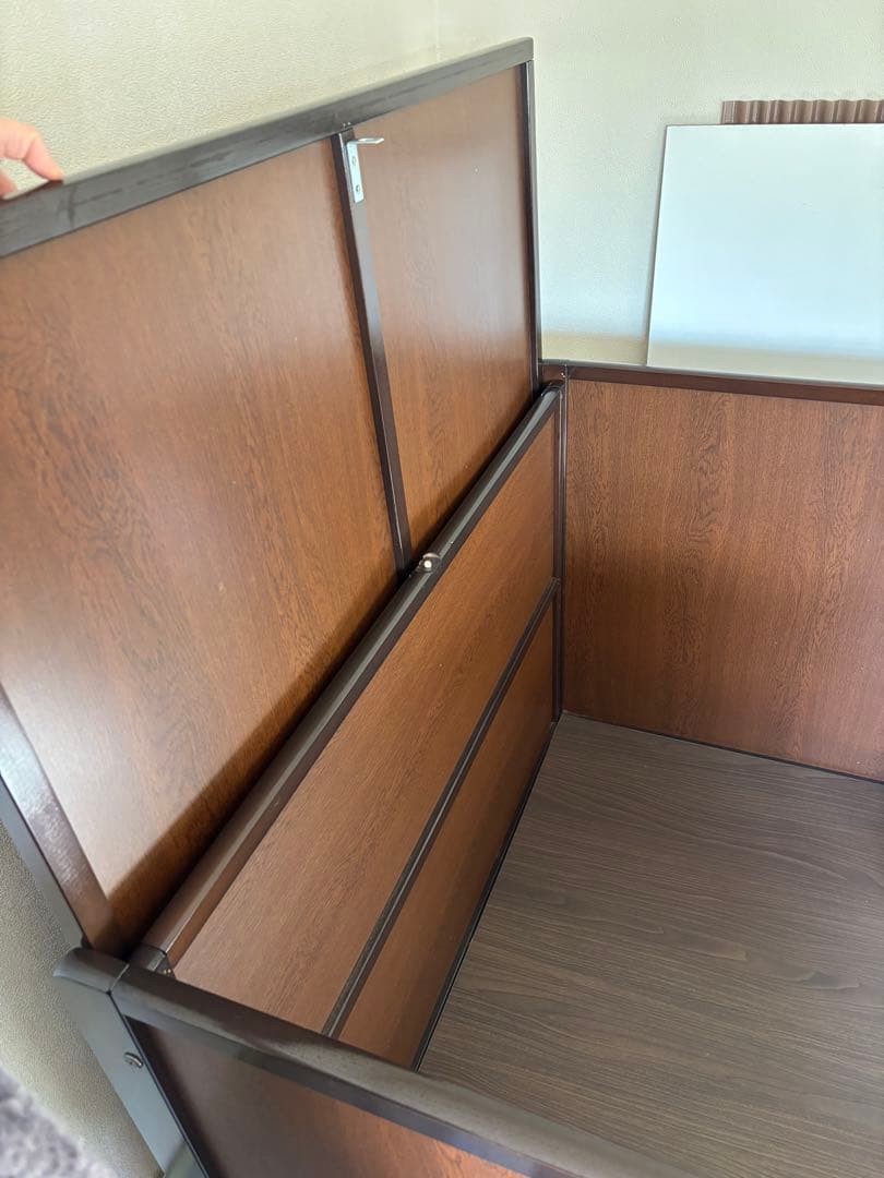 木製犬用ケージ ブラウン 大型犬用