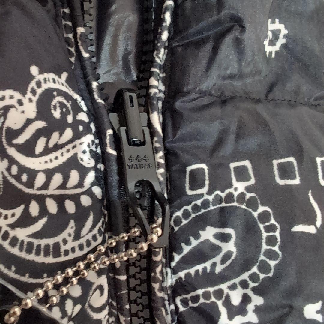 cm8 TATRAS ダウンベスト リバーシブル 黒 総柄 メンズMサイズ相当