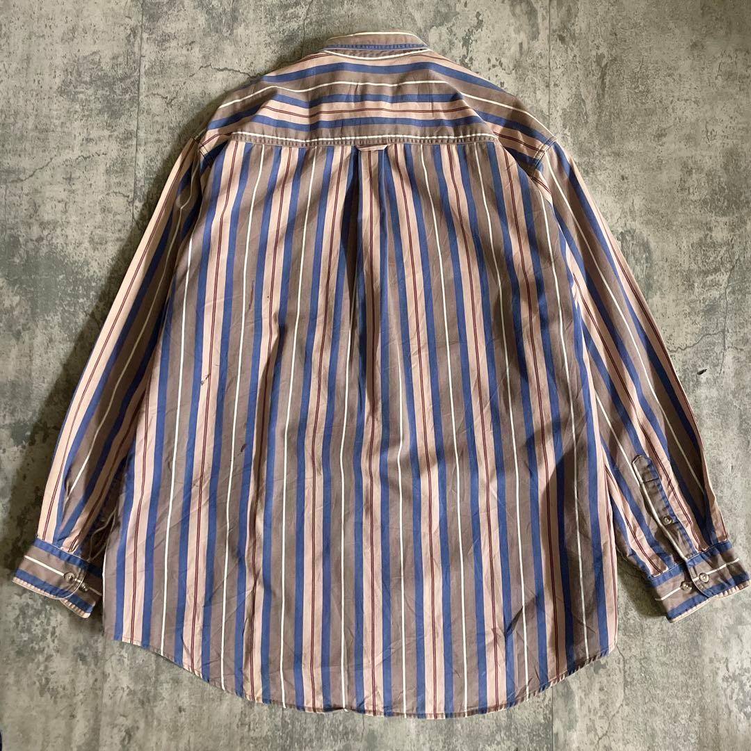 海外 c-boy 90's 太ストライプ BDシャツ BURBERRYスラックス