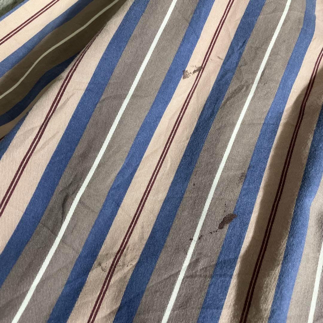 海外 c-boy 90's 太ストライプ BDシャツ BURBERRYスラックス