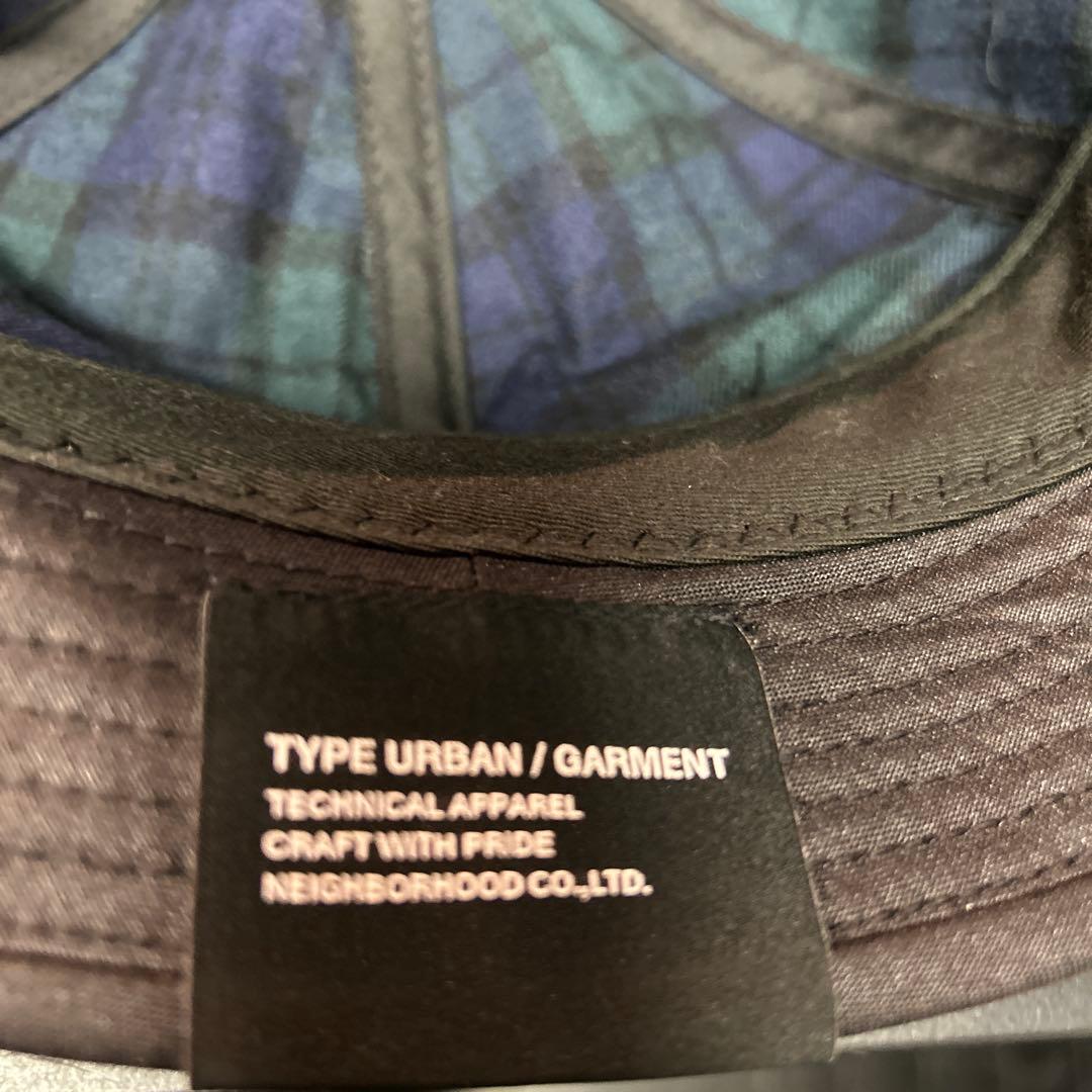 NEIGHBORHOOD ネイバーフット　バケハ　裏地タータンチェック　M 美品