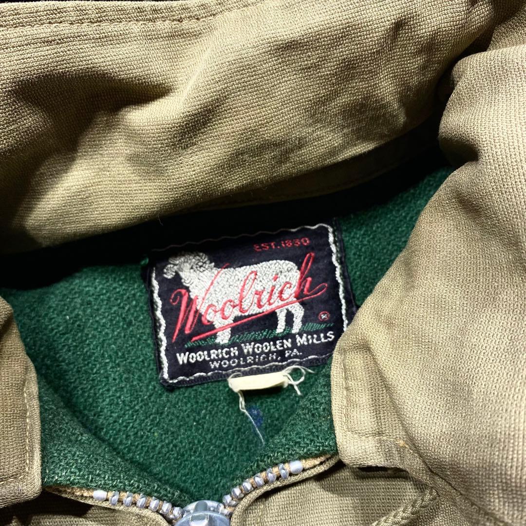貴重60sビンテージWOOLRICHウールリッチダック地ワークジャケットL程古着