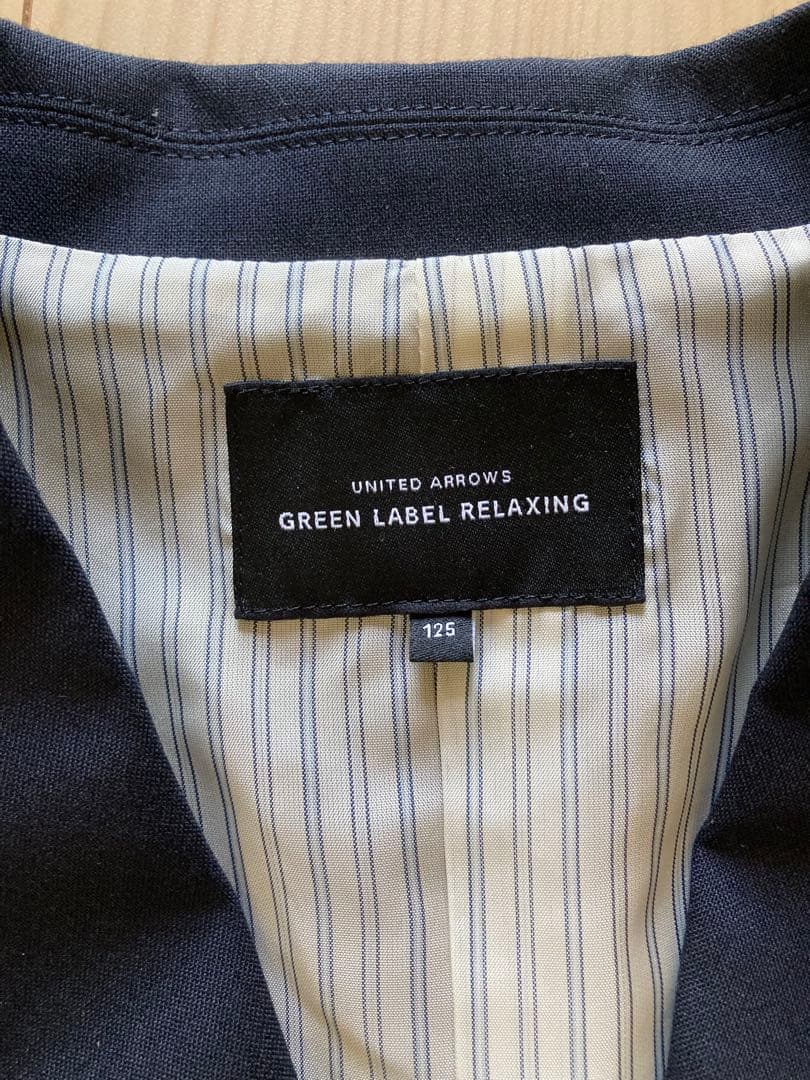 グリーンレーベル キッズ　スーツ　125 ネイビー