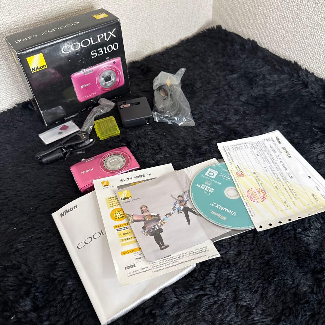 Nikon COOLPIX S3100 コンパクトデジタルカメラ　ピンク