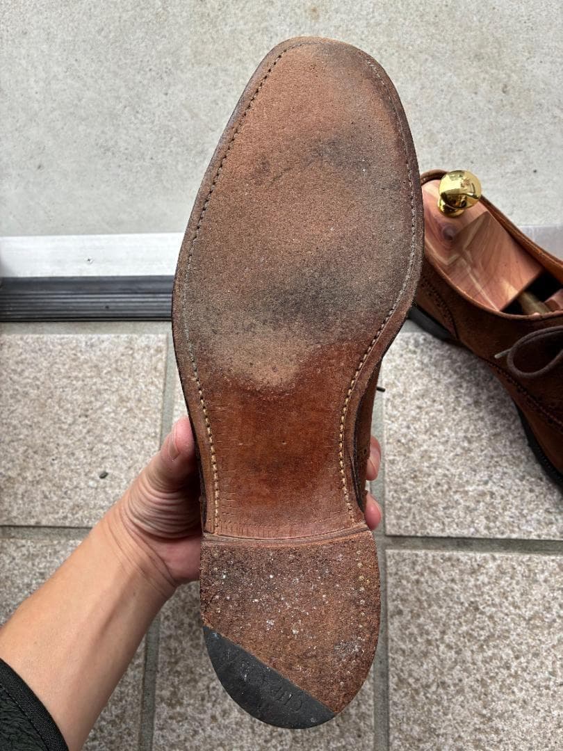 CHEANEY チーニー スエードセミブローグシューズ 7.5 BEAMS F