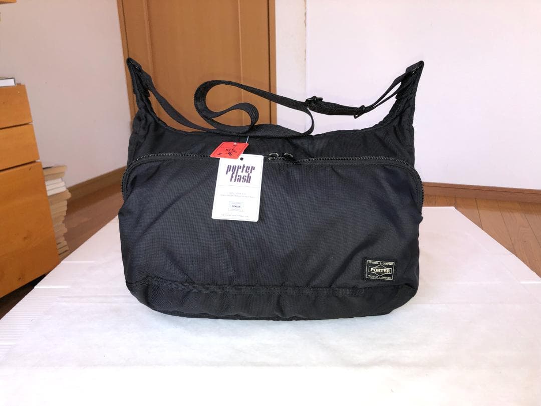 激美品　ポーター　フラッシュ　ショルダー　バッグ　L　カメラ　タンカー　旅行