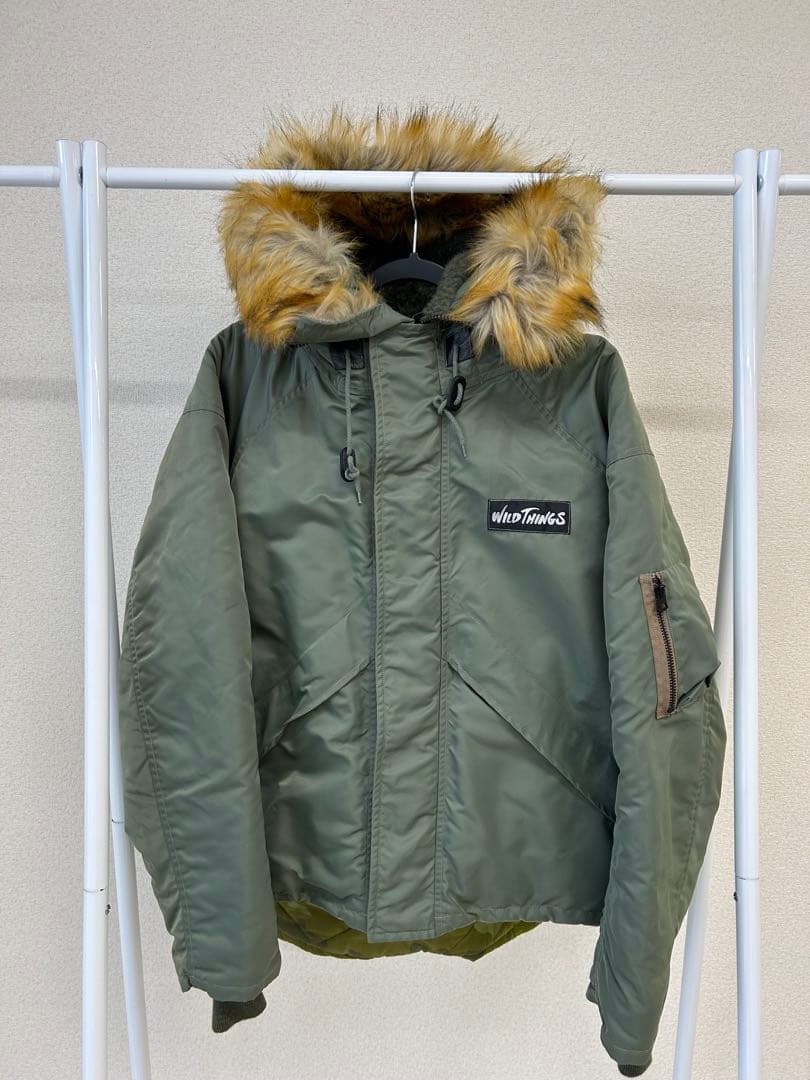 極美品 WILDTHINGS UNITEDCARR N-3B セージグリーン М