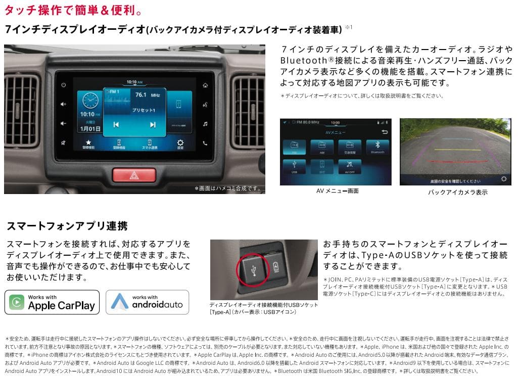 スズキ エブリイ 純正ディスプレイオーディオ