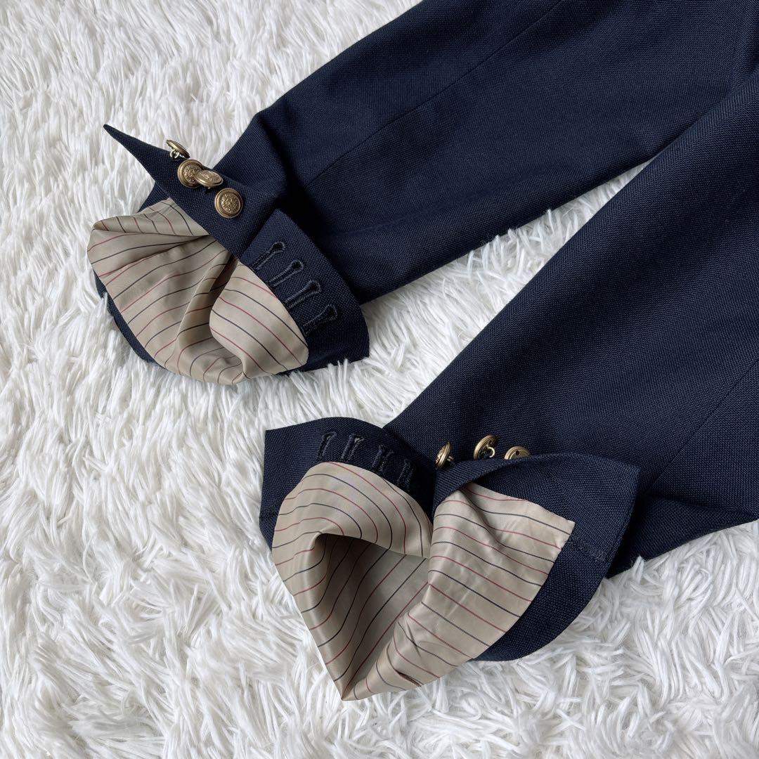 極美品✨ 【Spick&Span】ウールダブルジャケット 紺ブレ 金ボタン 38