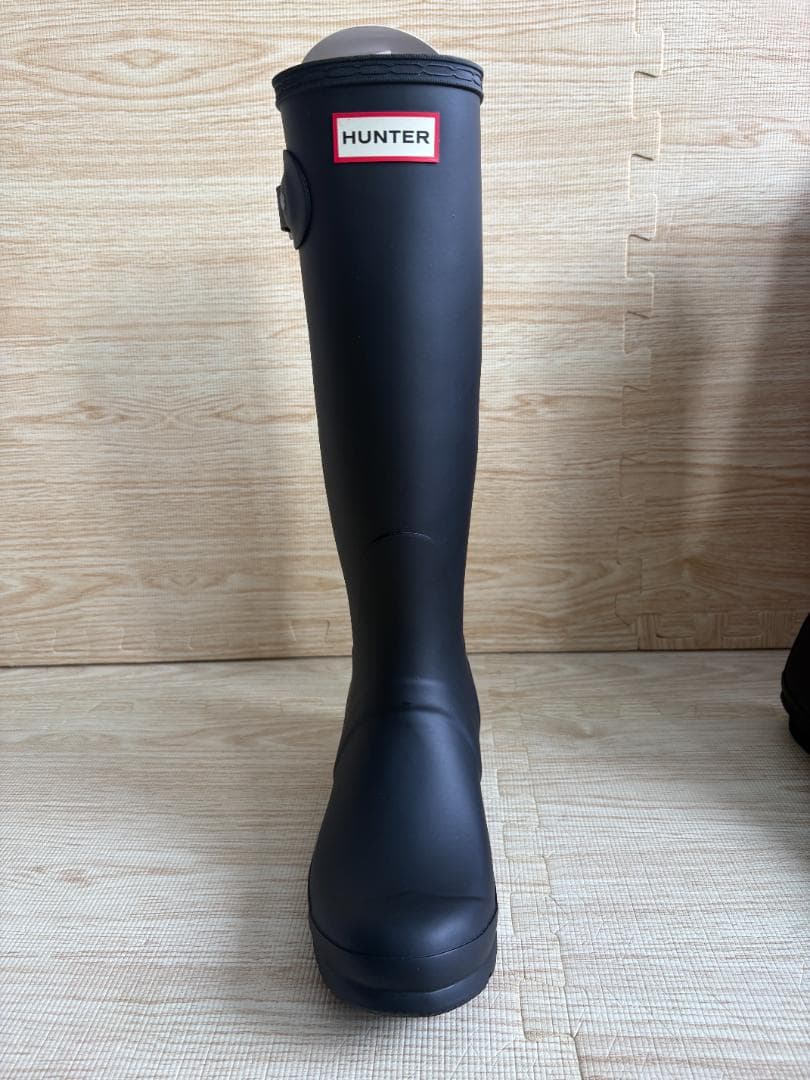 HUNTER ブラック ロングブーツ 24.0cm 試着のみの新品・未使用品