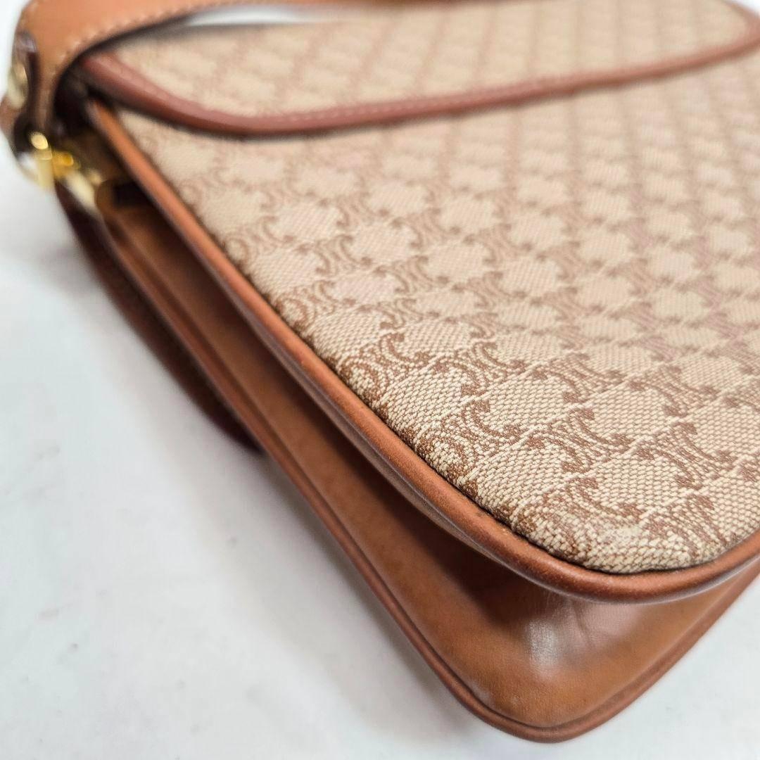 美品 CELINE ショルダーバッグ アコーディオン マカダム柄 トリオンフ