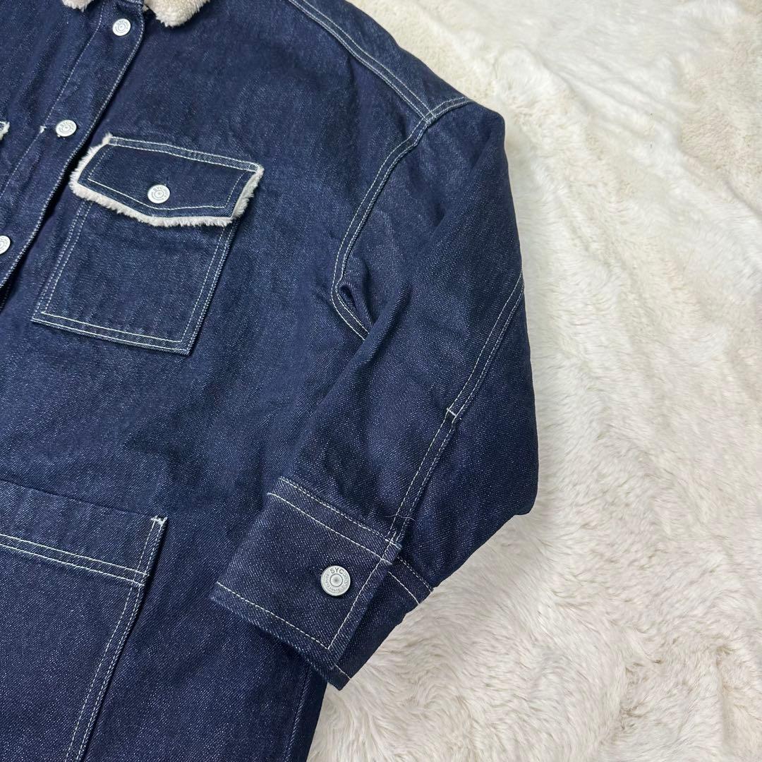 ✨美品✨完売サイズ サニークラウズ 裏ボアジージャンコート インディゴ 冬の相棒