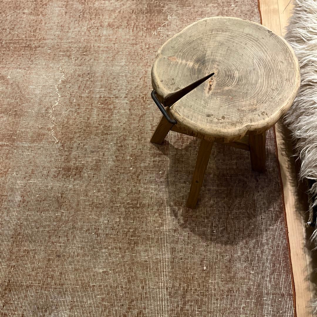 トルコヴィンテージラグ　109×195 ブラウン