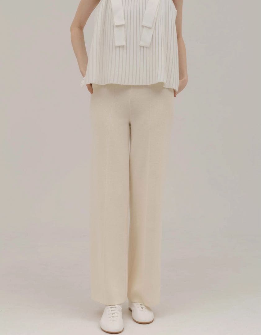 パンツ UNOF KNIT PANTS (White)