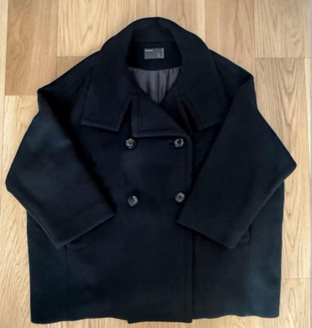 美品✨早い者勝ち❣️【NOBLE】 スタンドカラー　オーバーコート　黒