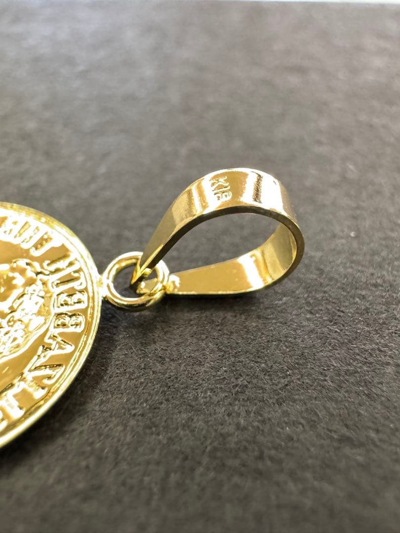 再入荷★K18 ペンダント 【10ミリ】 18金  バチカン大きめ