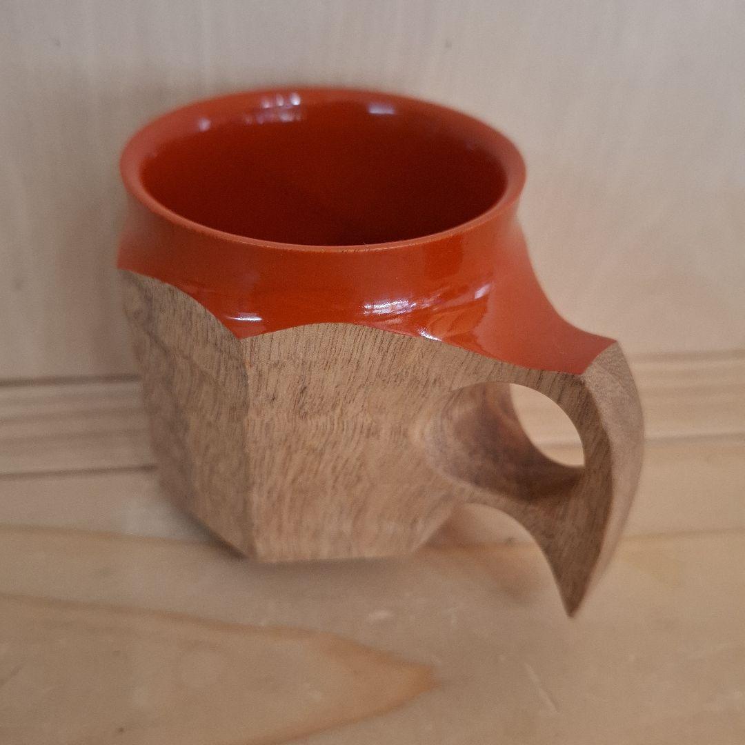 ジンカップ　赤漆 Urushi KIKISA Jincup M 袋付き①
