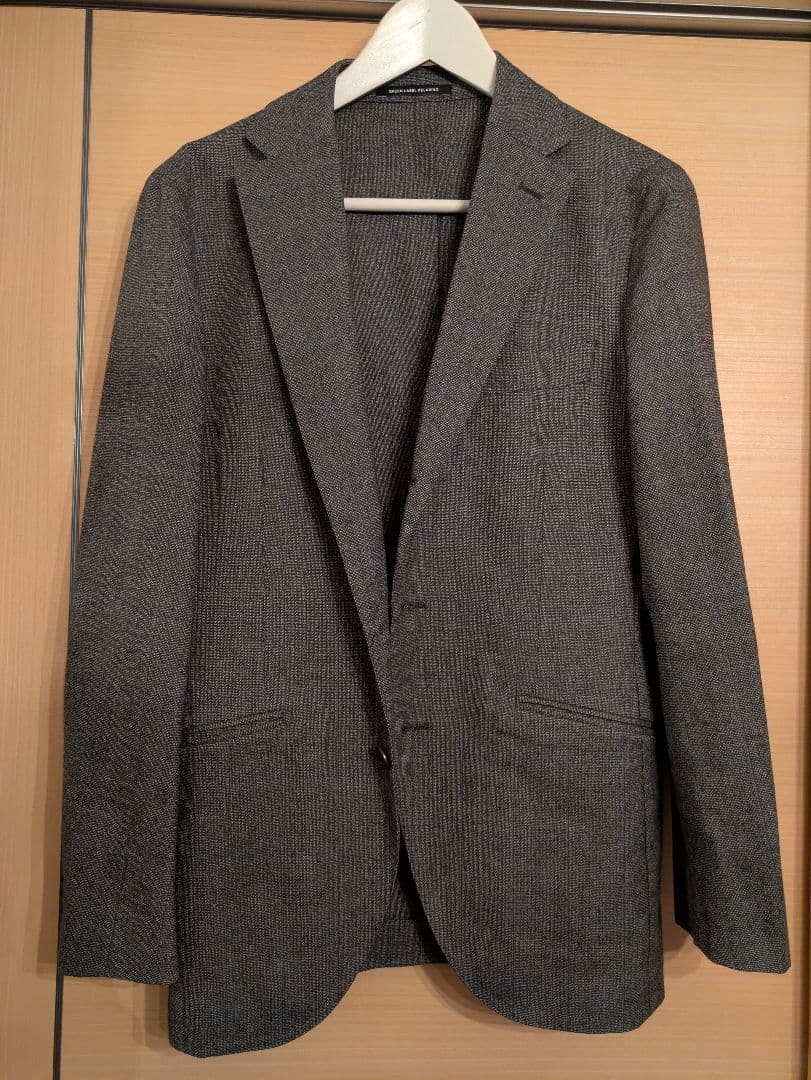 UNITED ARROWS イタリア製　スリーピーススーツ　グレーチェック44