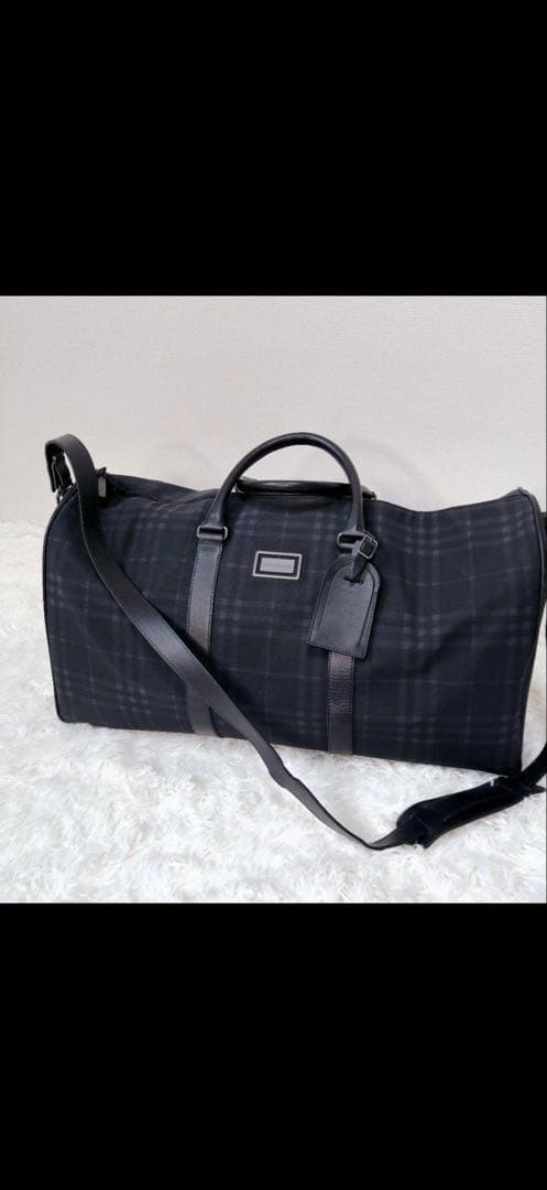 BURBERRY LONDON ボストンバッグ 2way ネイビー
