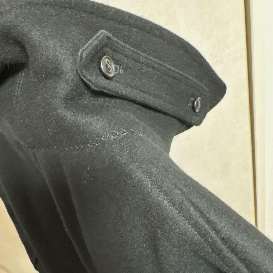 【新品極美品】25AW★MASSES（マシス）Pコート 黒M メルトン