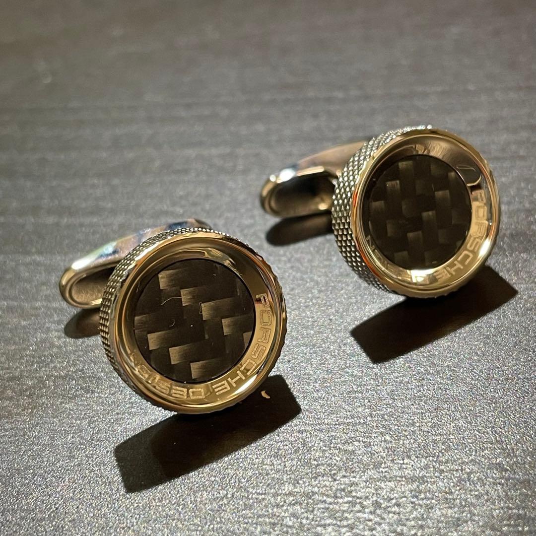 ポルシェデザイン　PORSCHE DESIGN カーボン柄 デザイン カフス