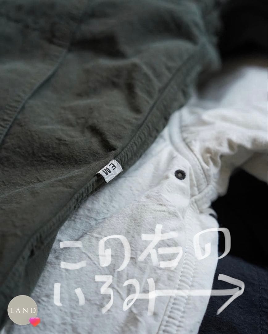 ENDS and MEANS キルティードカバーオールフェードブラック XL