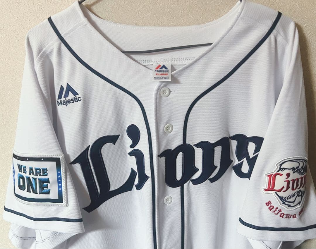 【マジェスティック製】埼玉西武ライオンズ　ユニフォーム　スパンジェンバーグ　22