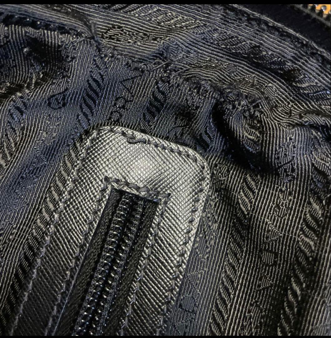 【PRADA】ビジネスバッグ　三角ロゴプレート　ナイロン　ブラック