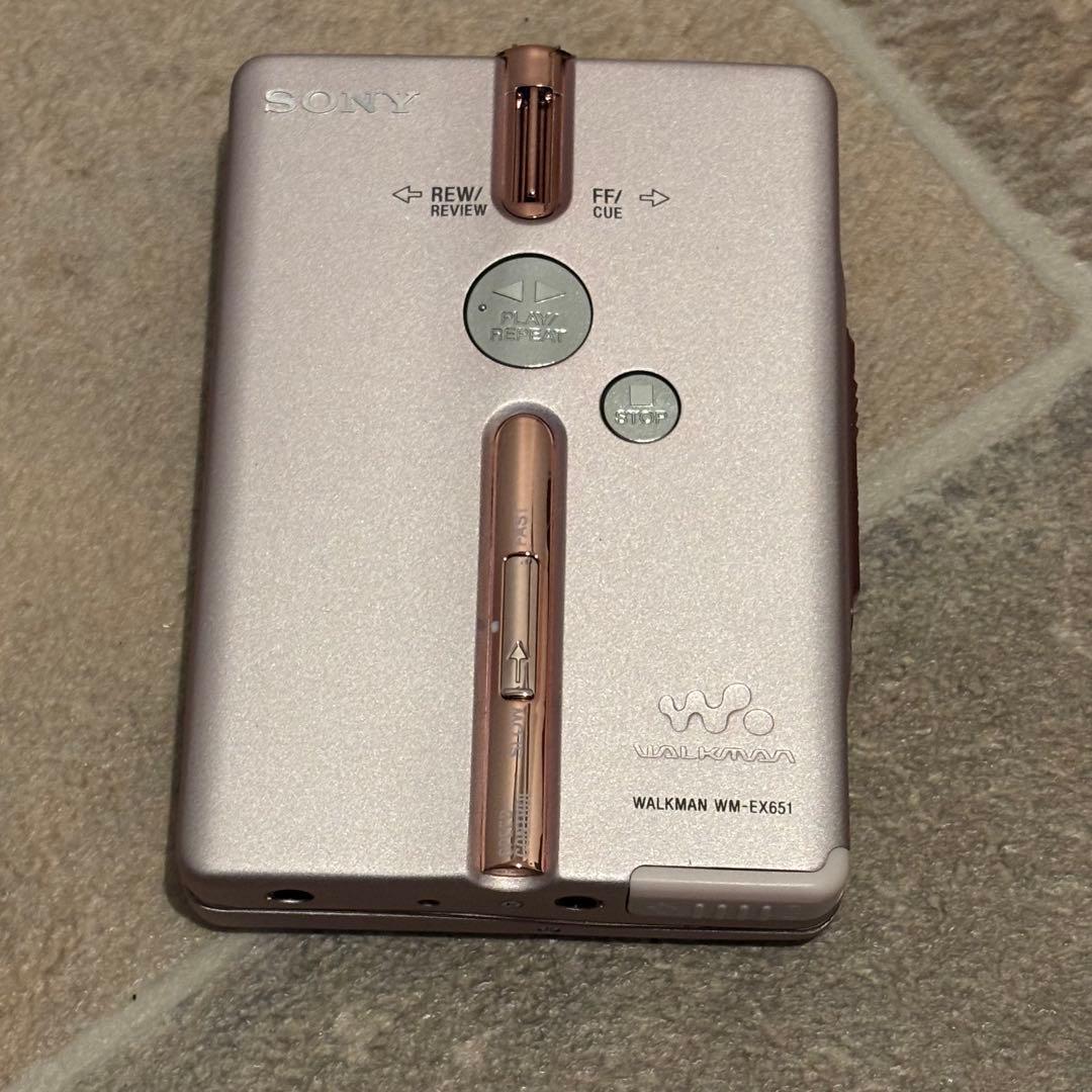 【稀少 】極上美品元箱付属 WM-EX651 色 ピンク ソニー Sony