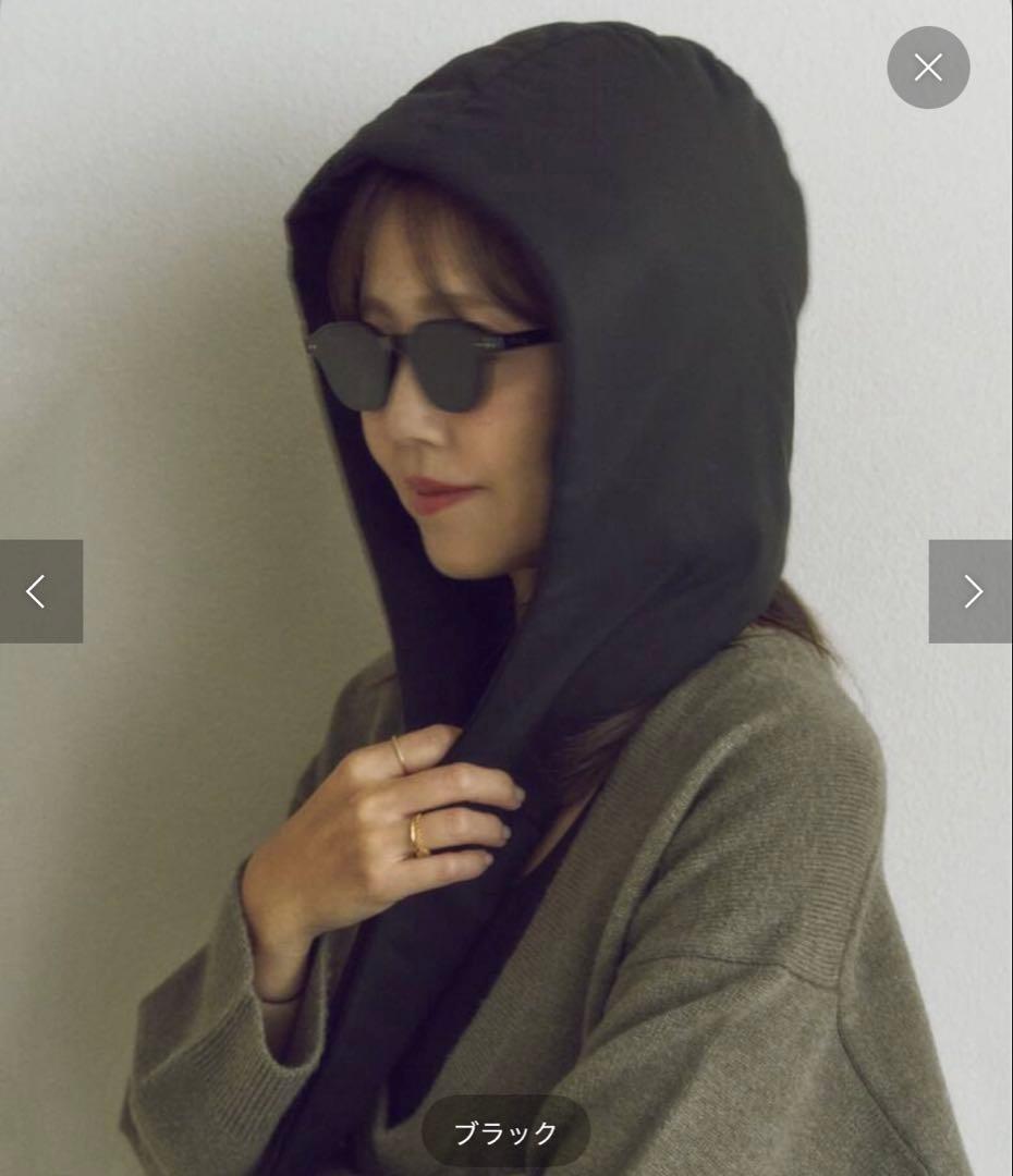 plage MY_puffer フード　ブラック