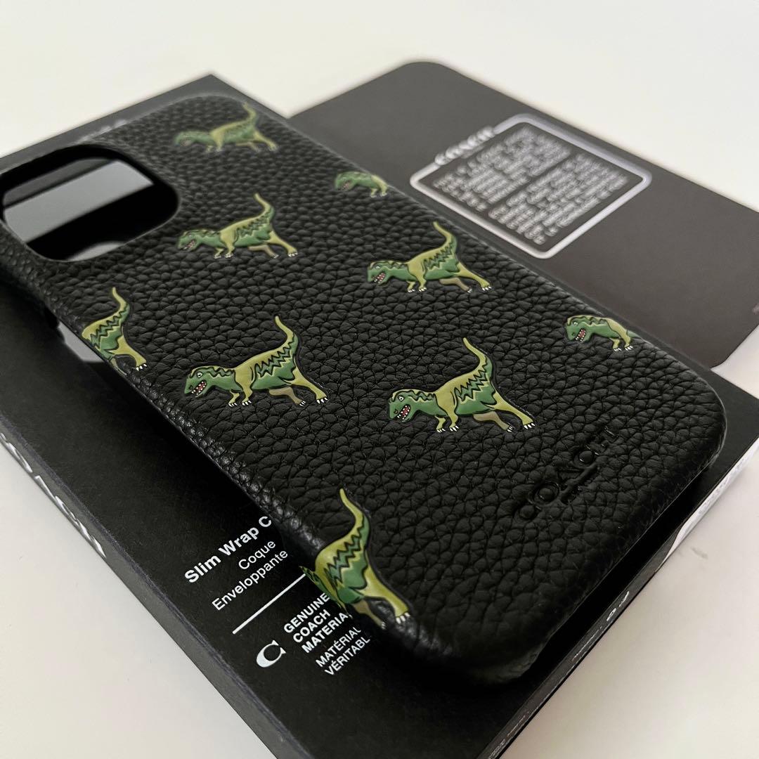 コーチ☆新品☆COACH レキシー iPhone16 ケース/レザー黒