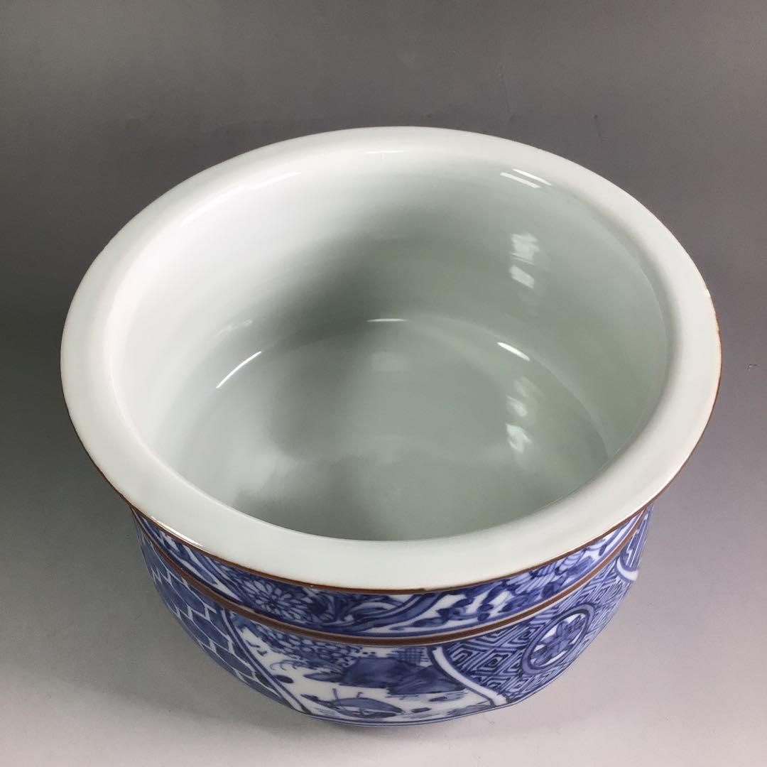 Ｒ１１７　皆具　『平安　昭阿弥造』『青華祥瑞腰捻』『台子皆具』　共箱　茶道具