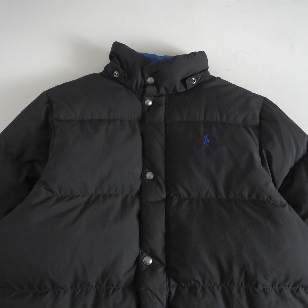 ラルフローレン　ダウンジャケット　肉厚　ブラック　青ポニー　美品