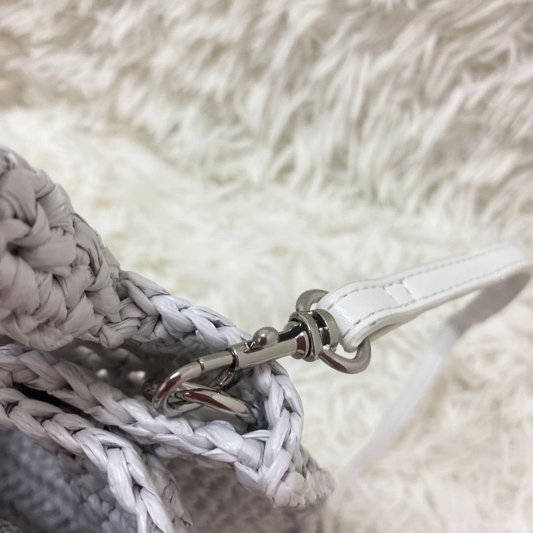 極美品✨FURFUR ラフィアロゴトートバッグ　限定カラー　ルミネ　2way