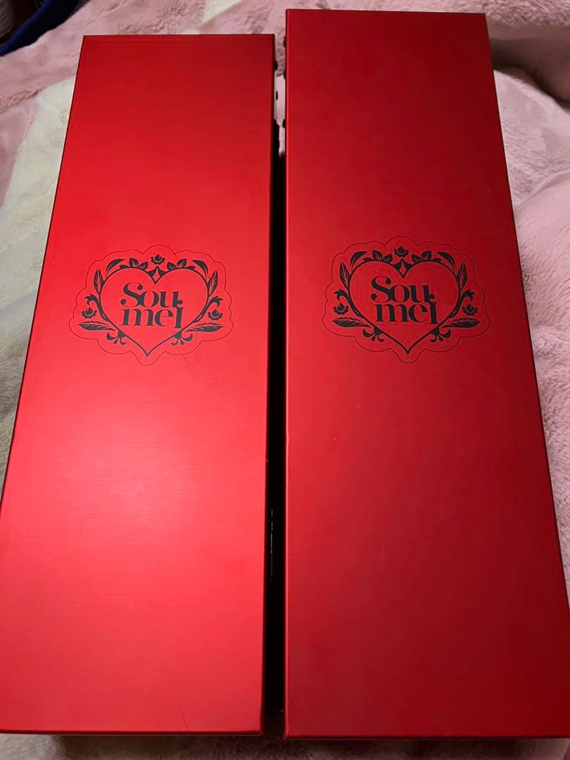 ②ソウメイ　空箱　赤　レッド　２個