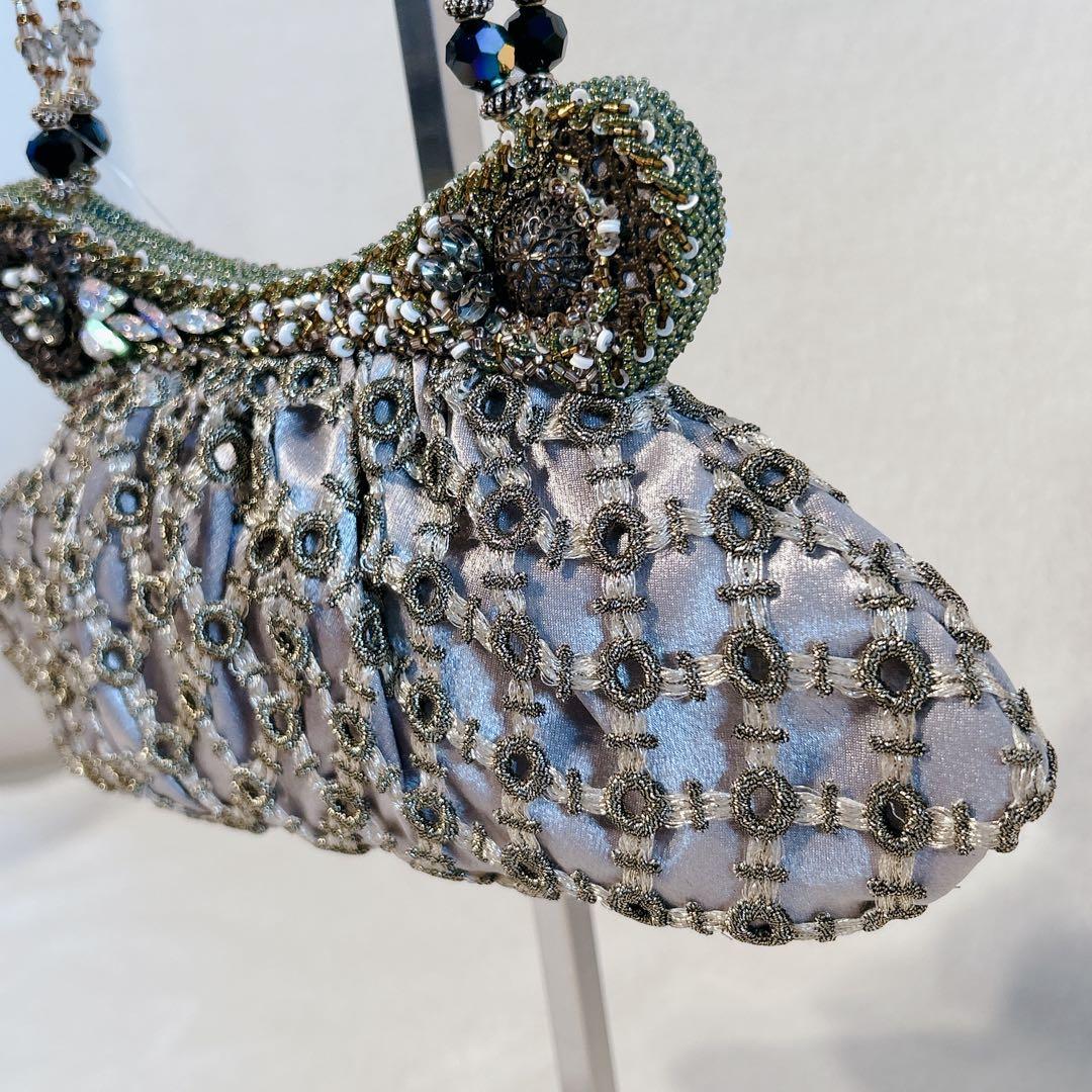 希少 新品タグ付き bagteria バグテリア ビーズ刺繍バッグ Y2K