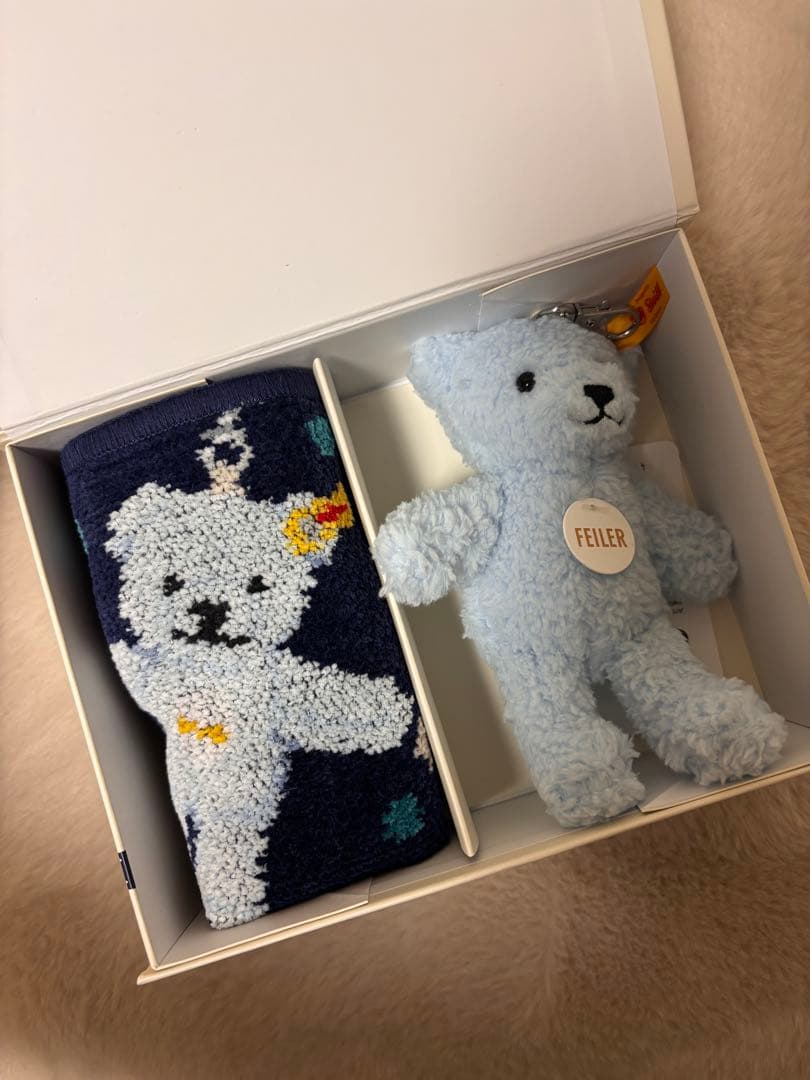 フェイラー シュタイフ テディベア ハンカチ キーホルダー キーリングスセット