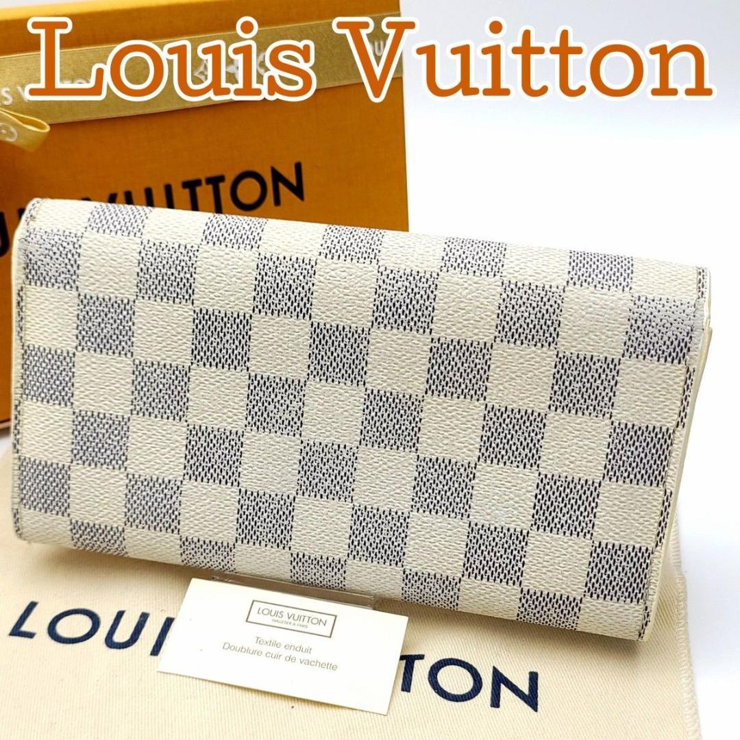 ルイヴィトン ダミエアズール 長財布 ポルトフォイユ サラ N61735