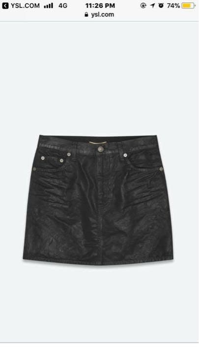 サンローラン ジャスターミニスカート