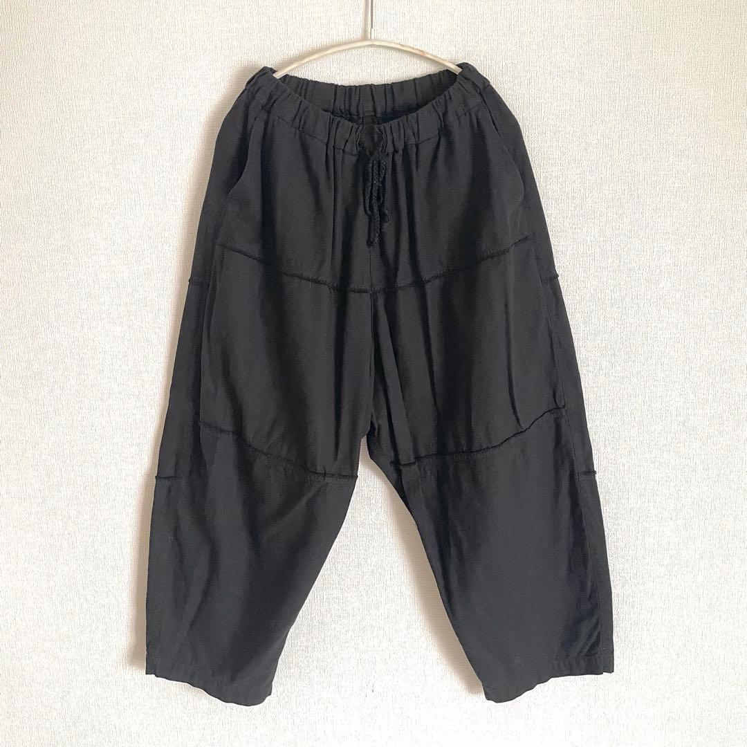 土日限定値下げ mittan 竹パンツ　黒