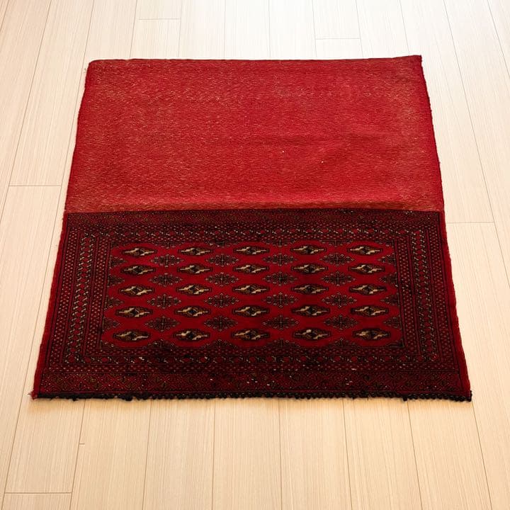 【新品未使用】ペルシャ産　トルクメン絨毯　ハーフ&ハーフ　ペルシャ