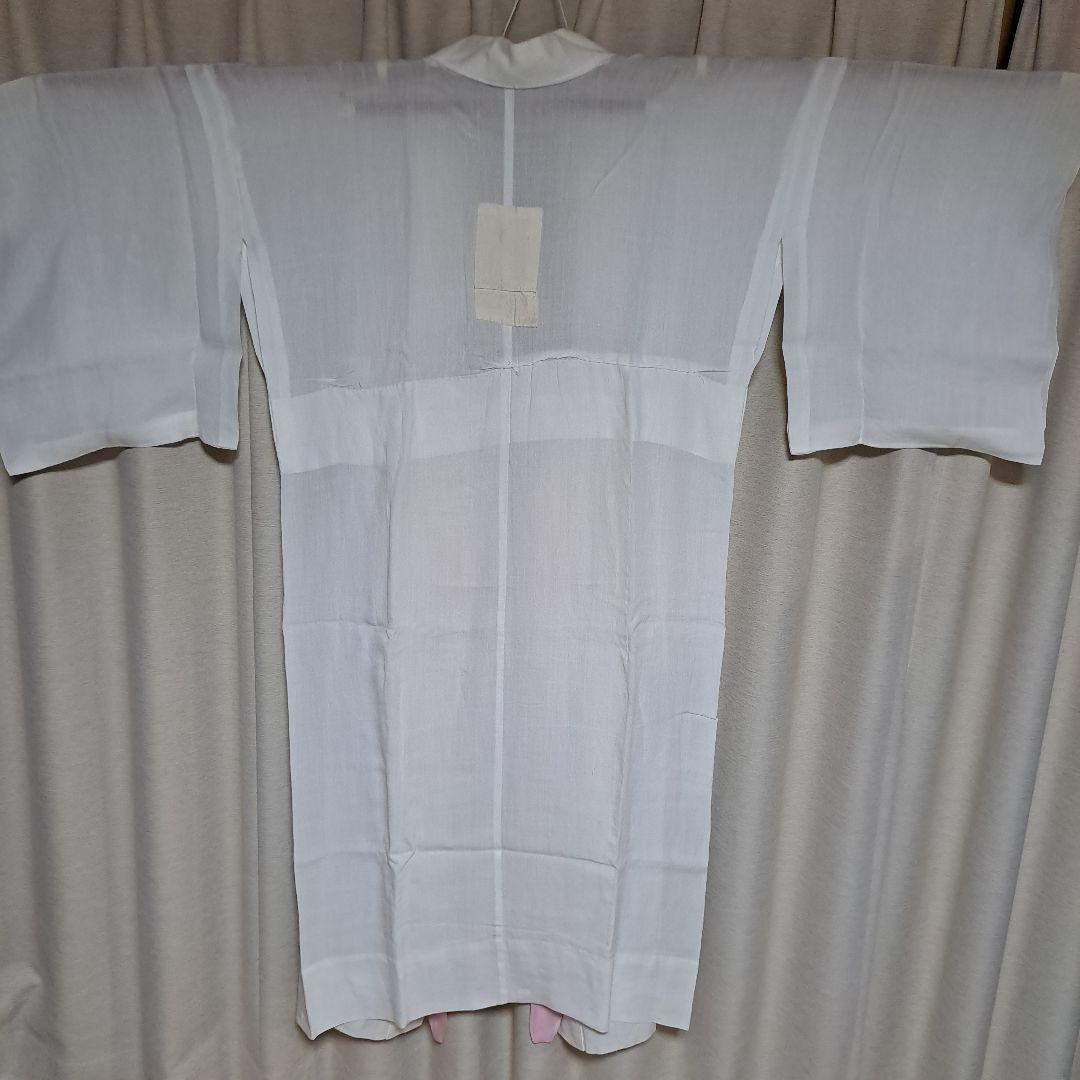 小地谷本麻長襦袢 麻の半衿をつけてあります