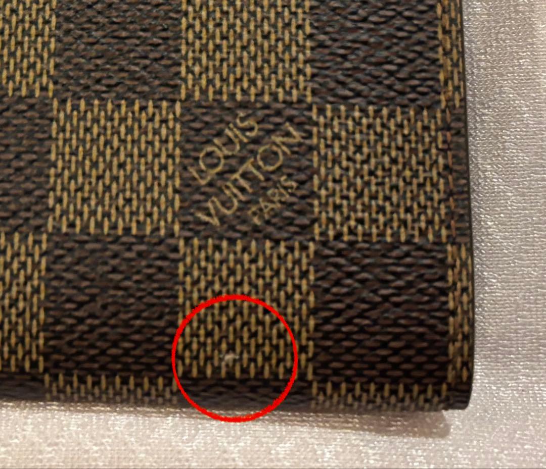 【美品】ルイ ヴィトン ダミエ アンヴェロップ・カルト ドゥ ヴィジット