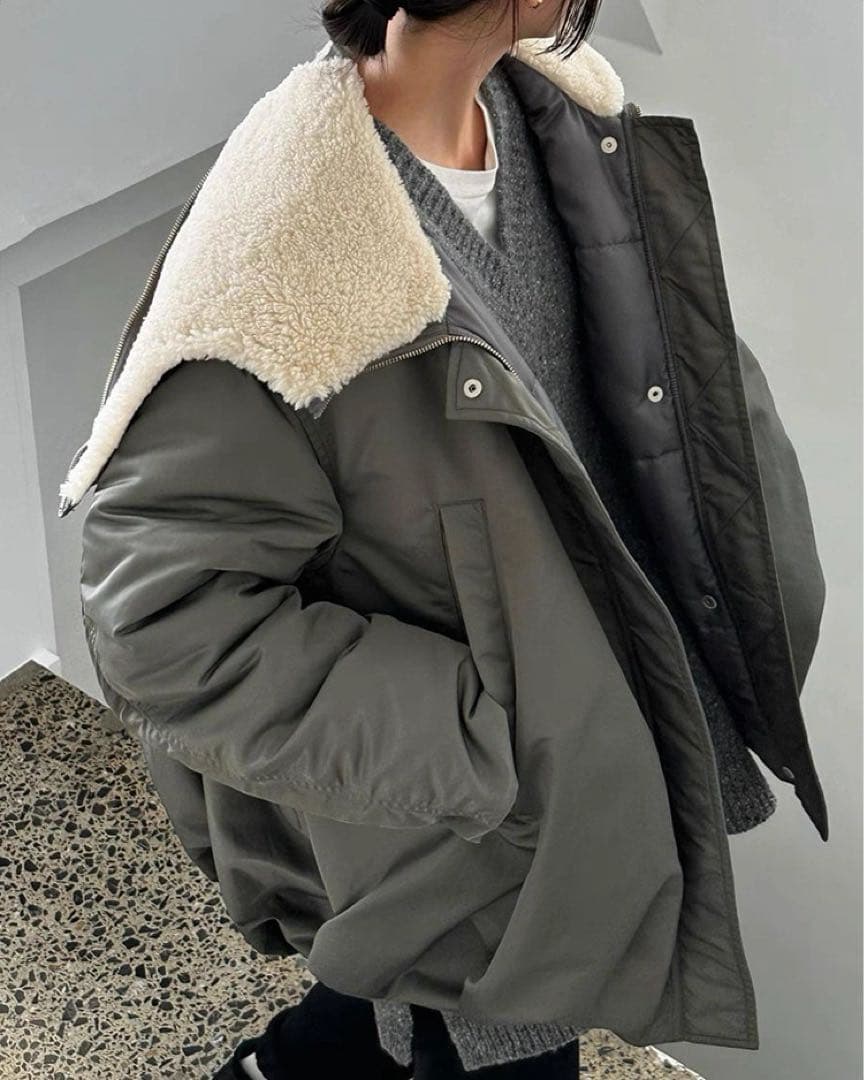 CLANE/クラネ BALLOON DESIGN HOODED N3B